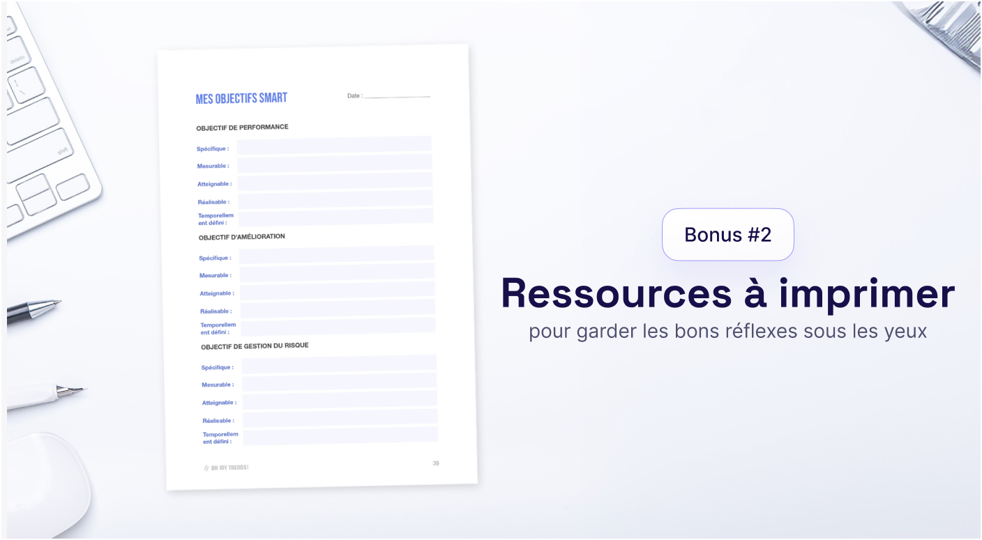 Bonus #2 - Fiches imprimables pour le trading