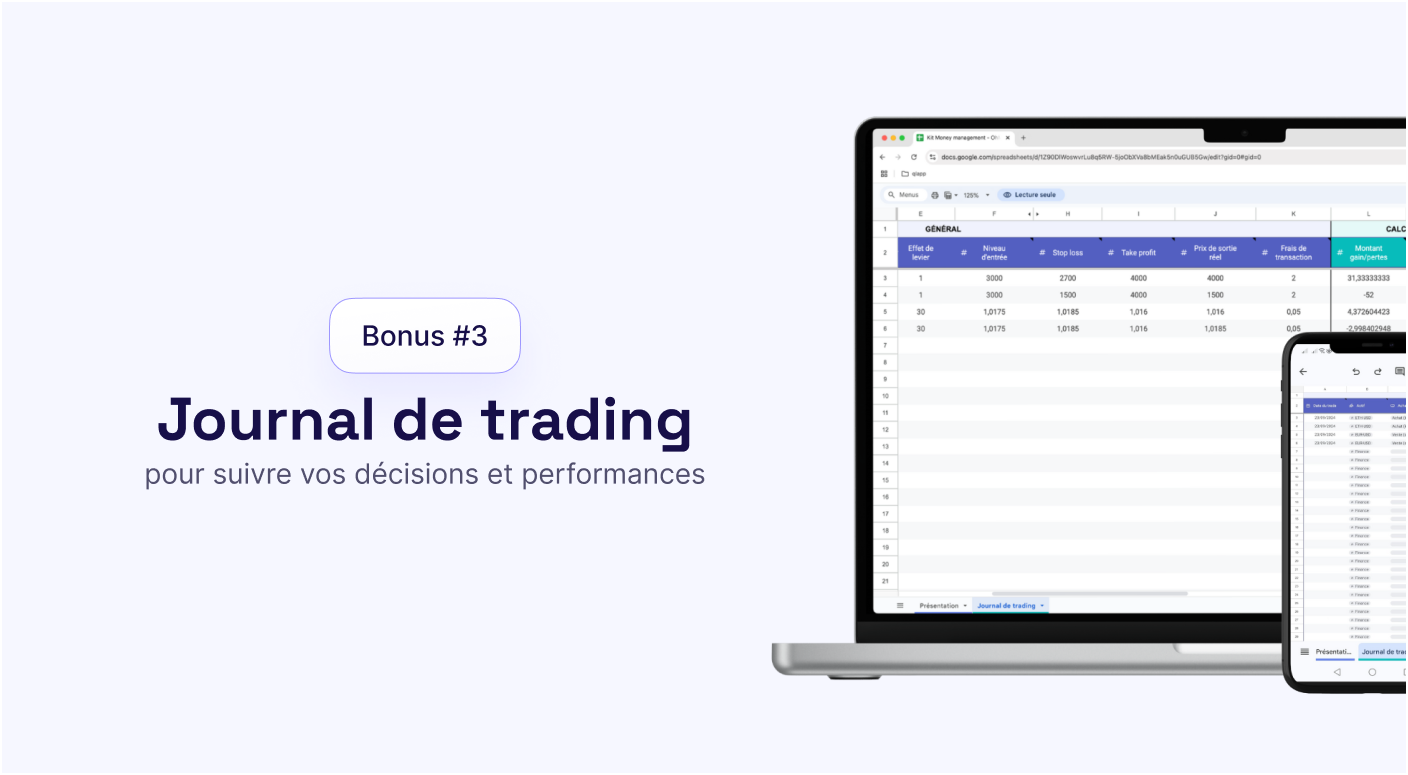 Bonus #3 - Journal de trading structuré